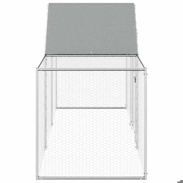 Maison Exclusive - Hönshus 3 x 1 x 1,5 m Galvaniserat stål Silver