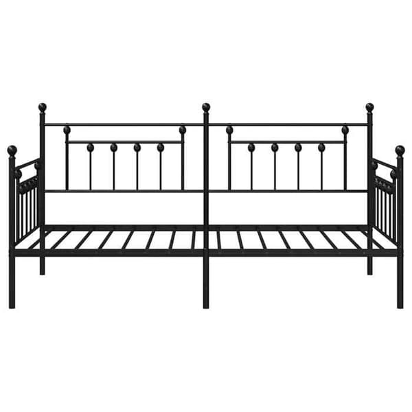 Sengestel - EKSKLUSIV HUS - Dagsengestel - Sort - Stål - 107 x 203 cm Svart