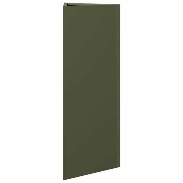 Maison Exclusive - Triangulär olivgrön kruka 30x26x75 cm i stål