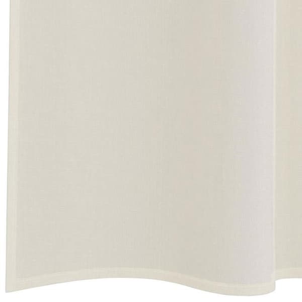 Voilage - MAISON EXCLUSIVE - 2 stk. med øjer - Creme - 100% polyester - Halvtransparent Grädde