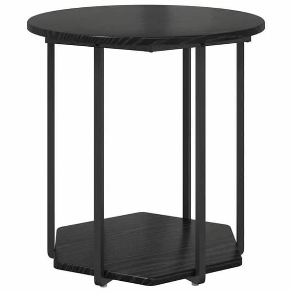 Maison Exclusive - Sæt af 2 sideborde, Sort eg 50 x 50 x 50,5 cm