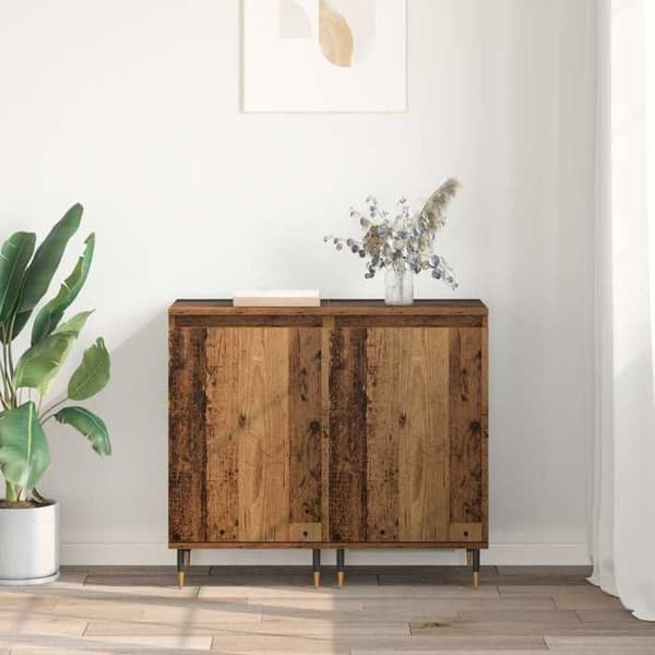 Buffé - EXKLUSIVT HEM - 2 delar - Spånskivor - Rektangulär 40x35x70 cm - Inbyggda hyllor