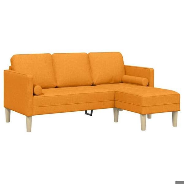 Modulär soffa - EXKLUSIV HEM - Modulär - Andningsbar polyester - Träram - Mörkgul Mörk gul