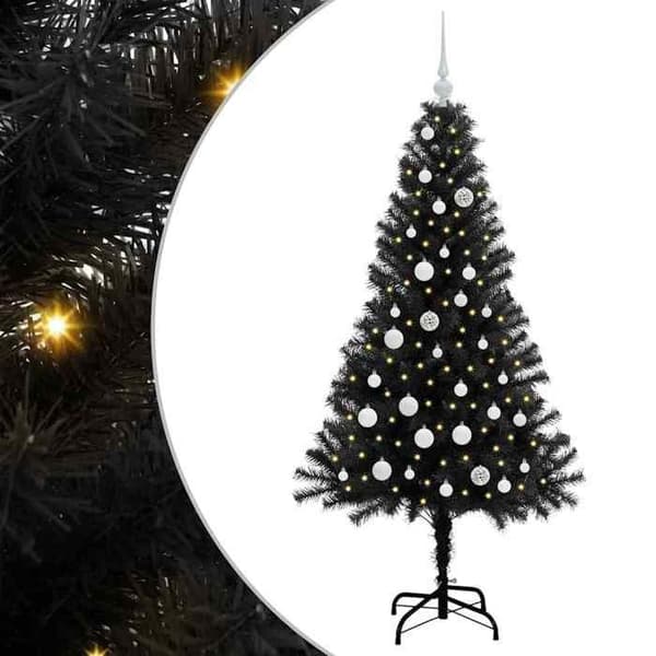 Maison Exclusive - Sort Juletræ 150 cm PVC Svart