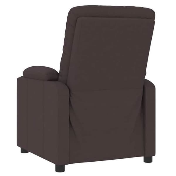 Maison Exclusive - Fällbar fåtölj Mörkbrun Tyg Mörkbrun