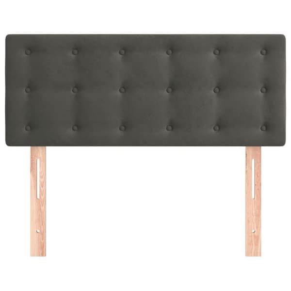 Maison Exclusive - Hovedgærde Mørkegrå 100x5x78/88 cm Velour