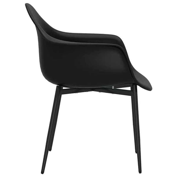 Maison Exclusive - Matstolar set om 4 svart PP