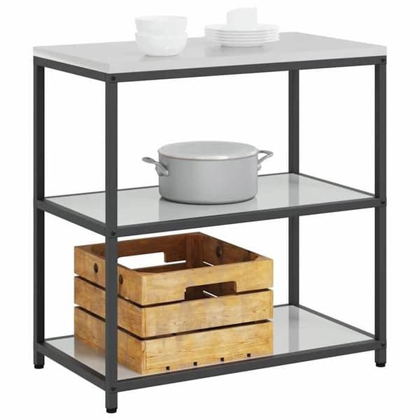 Köksställ - EXKLUSIVT HEM - HATTEM - Grå silver - 90×50×92 cm - Stål
