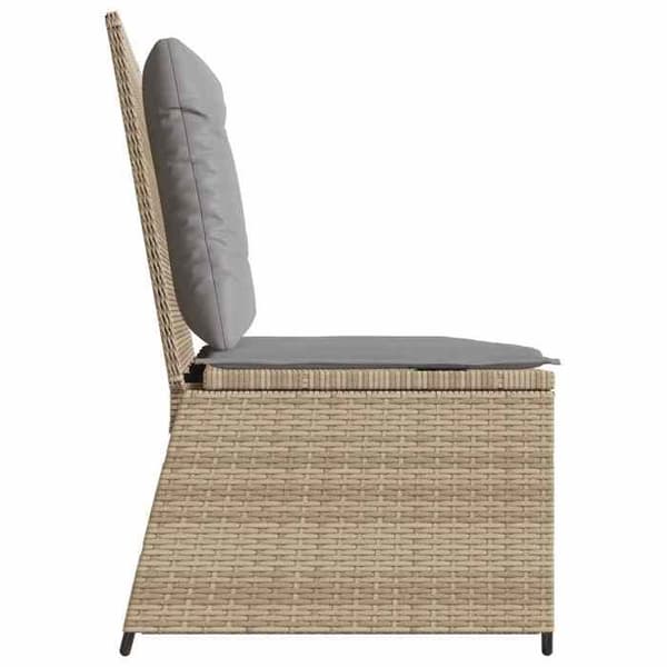 Maison Exclusive - Beige polyrottinkinen puutarhapenkk