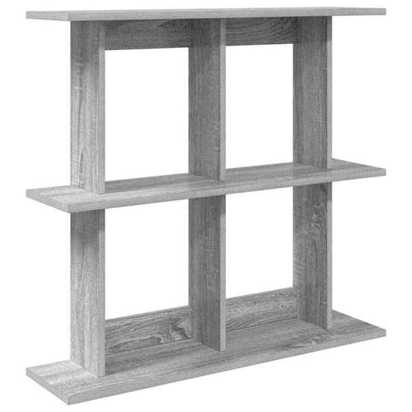 Maison Exclusive - Väggmonterad hylla Sonoma grå 80 x 20 x 75 cm