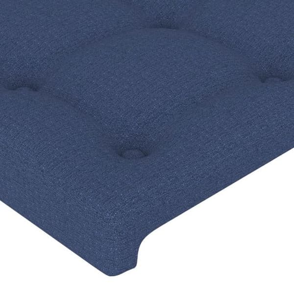 Sänggavel - Exklusivt Hem - Blå - Polyester tyg - Justerbar höjd Blå