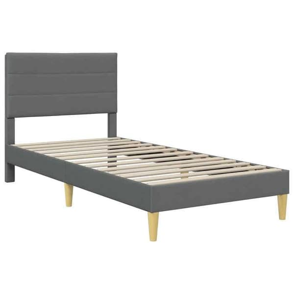 Sängram - EXKLUSIV HEM - Maison Exclusive - 100 x 200 cm - Mörkgrå - Lamellram Mörkgrå
