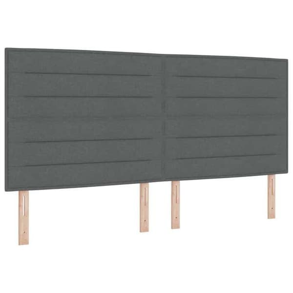 Maison Exclusive - Jousipatja tummanharmaa 200 x 200 cm kangas