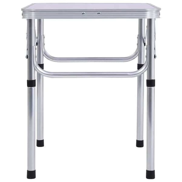 Maison Exclusive - Fällbord för camping Vit Aluminium 60x45 cm Vit