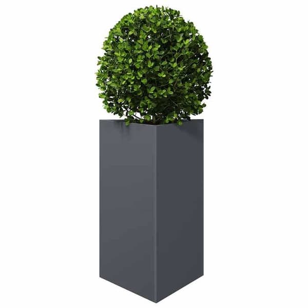 Maison Exclusive - Triangulär anthracite-jardiniär 50x43x75 cm stål