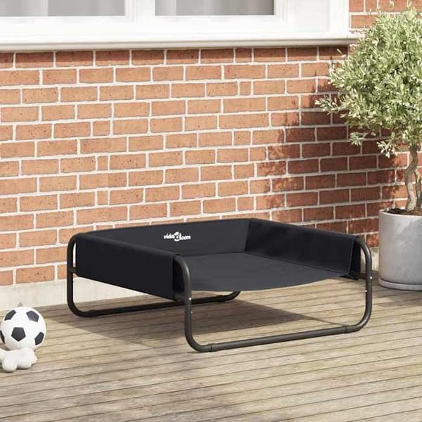 Maison Exclusive - Hundeseng Sort 75 x 75 x 30 cm Stål