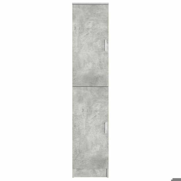 Buffet høj - EKSKLUSIV HUS - 35x39x168 cm - Beton grå - Spånplader - Satin finish Betonggrå