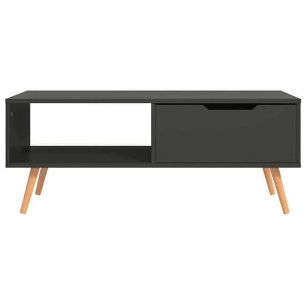 Bord - EKSKLUSIV HUS - 100 x 49,5 x 43 cm - Grå - Ingeniørtræ - Rektangulær Grå
