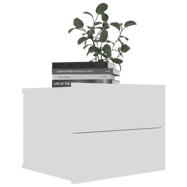 Maison Exclusive - Sängbord 2 st Vit 40x30x30 cm Ingenjörsträ Matt vit