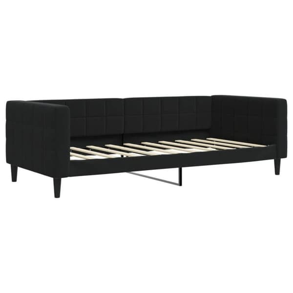 Maison Exclusive - Sengebund uden madras sort 90x190 cm fløjl