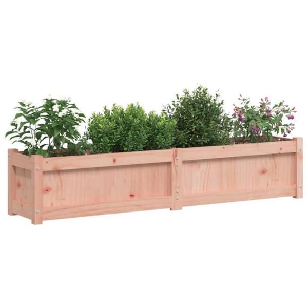 Jardinière - MAISON EXCLUSIVE - 150 x 31 x 31 cm - Massivt douglas træ - Rektangulær - Til have og balkon