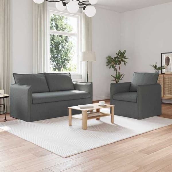 Maison Exclusive - 2 kpl tummanharmaita sohvia kankaat