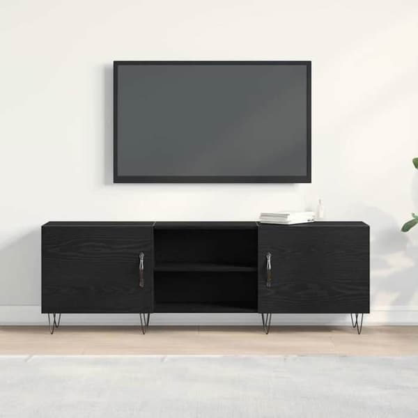 Maison Exclusive - TV-møbel sæt 150 x 30 x 50 cm Sort eg svart ek