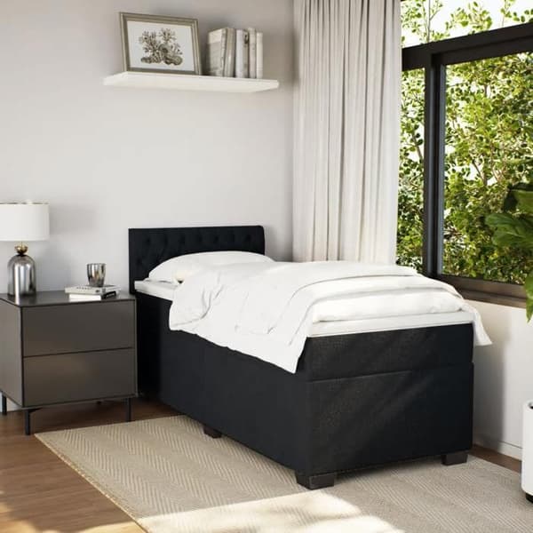 Maison Exclusive - Lakanat ja patja Musta 80x200 cm Sametti