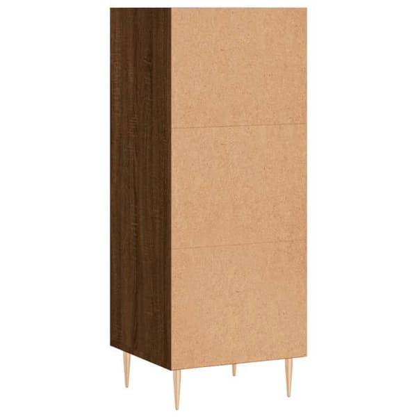 Maison Exclusive - Buffé ek brun 34,5x32,5x90 cm ingenjörsträ