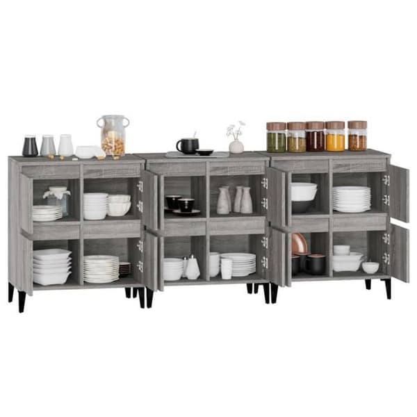 Buffet - Maison Exclusive - Grå - Ingeniørtræ - 60×35×70 cm