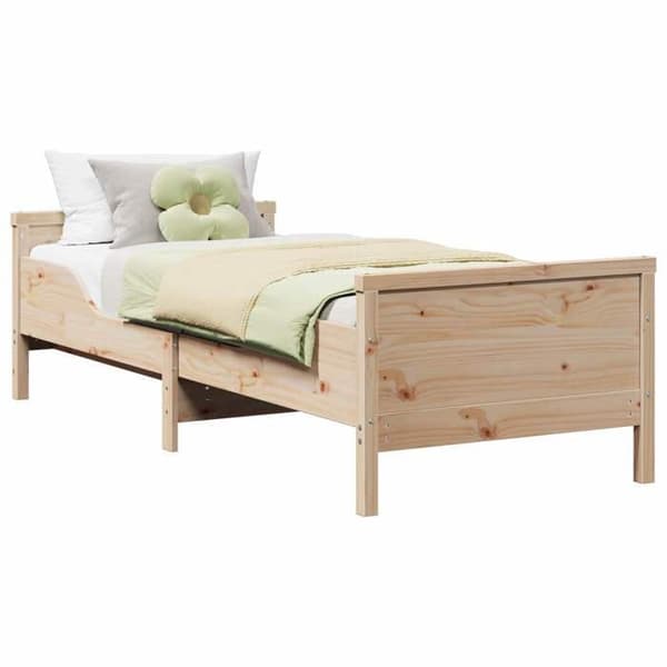 Maison Exclusive - Sengestel Brun 80 x 200 cm Ingeniørtræ brun