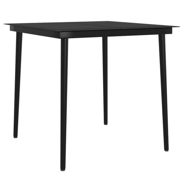 Maison Exclusive - Have spisebord sæt med puder 5 stk Beige/sort