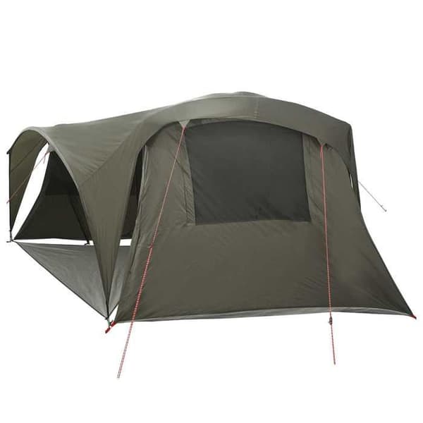 Familjetält - EXKLUSIVT HUS - Armégrön - 6 platser - Polyester 185T PU - 3 sovrum