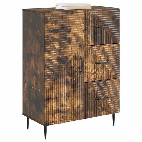 Maison Exclusive - Buffet Røget Eg 66 x 34,5 x 89,5 cm Ingeniørtræ
