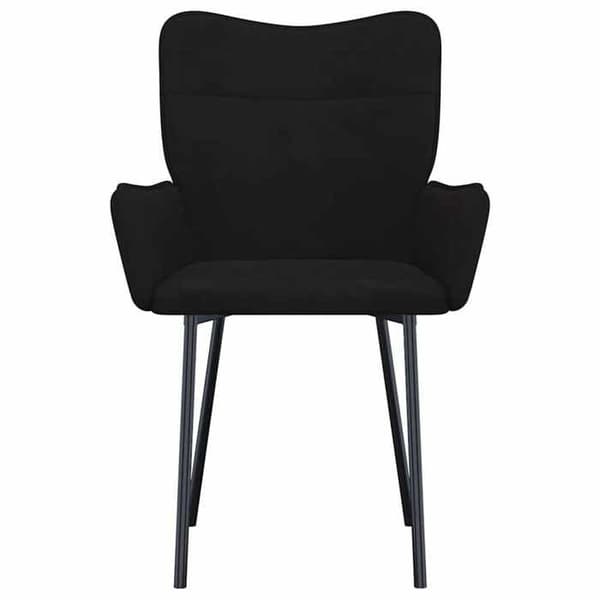 Maison Exclusive - Ruokatuolit 2 kpl Musta Sametti