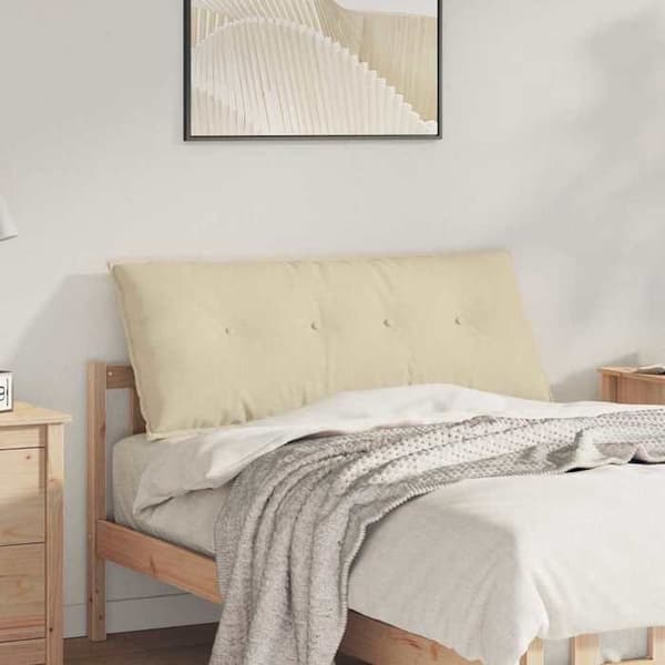 Maison Exclusive - Rygpude Creme 120 x 19 x 50 cm stof