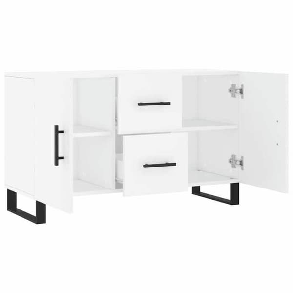 Maison Exclusive - Vit buffé 100x36x60 cm ingenjörsträ