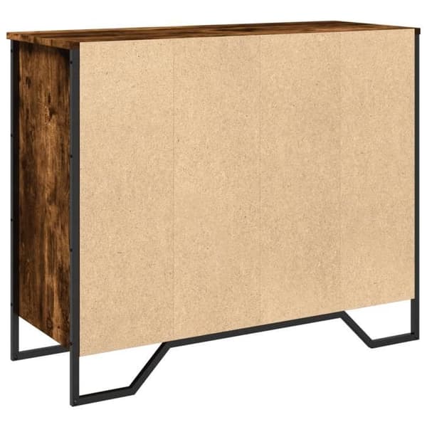 Maison Exclusive - Buffé ek rökig 91x35,5x74,5 cm ingenjörsträ