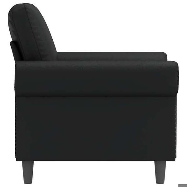 Maison Exclusive - Musta Tuoli 60 cm Keinonahkaa