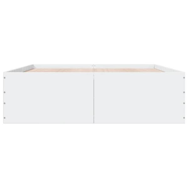Maison Exclusive - Sängram utan madrass vit 160x200 cm