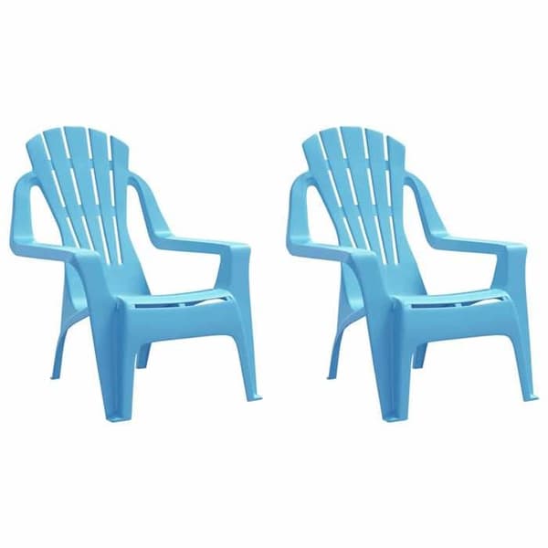 Maison Exclusive - Børnehaveborde sæt af 2 blå 37x34x44 cm PP