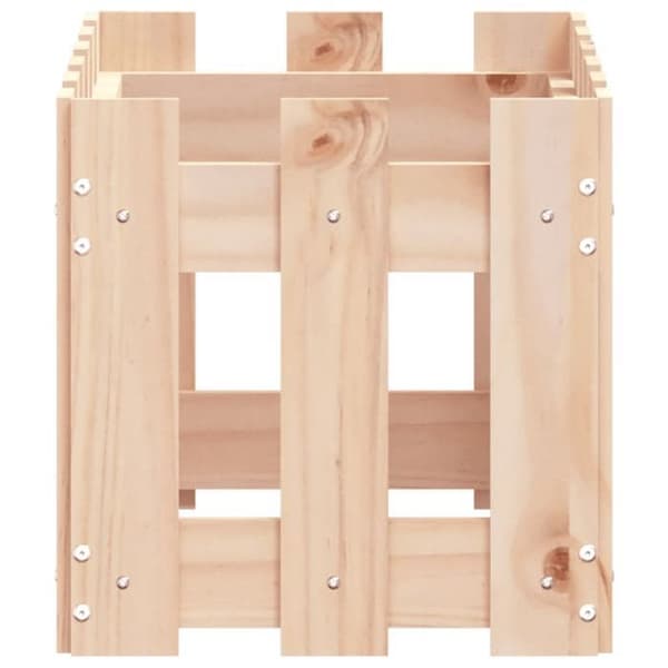Planteringslåda - EXKLUSIVT HUS - Stängseldesign - Massivt trä - 60 x 30 x 30 cm - Rustik look