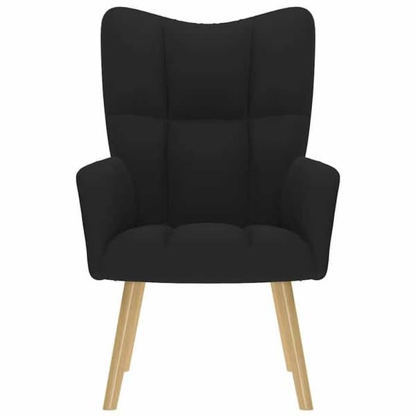 Maison Exclusive - Sort stof afslapningsstol