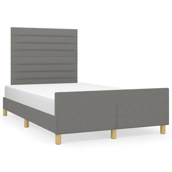 Maison Exclusive - Sengebund uden madras grå mørk 120x200 cm stof