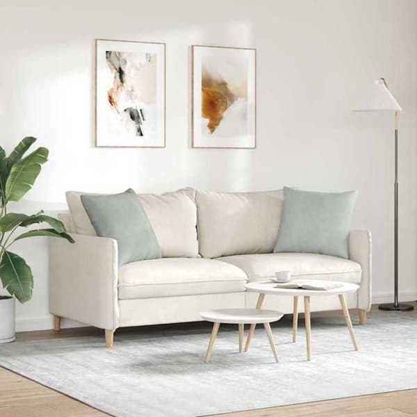Maison Exclusive - Soffkuddar 2 st Ljusgrå 50 x 50 cm