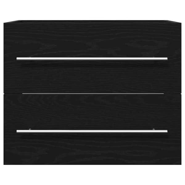 Maison Exclusive - Badeværelses underskab i sort eg 60x38,5x48 cm