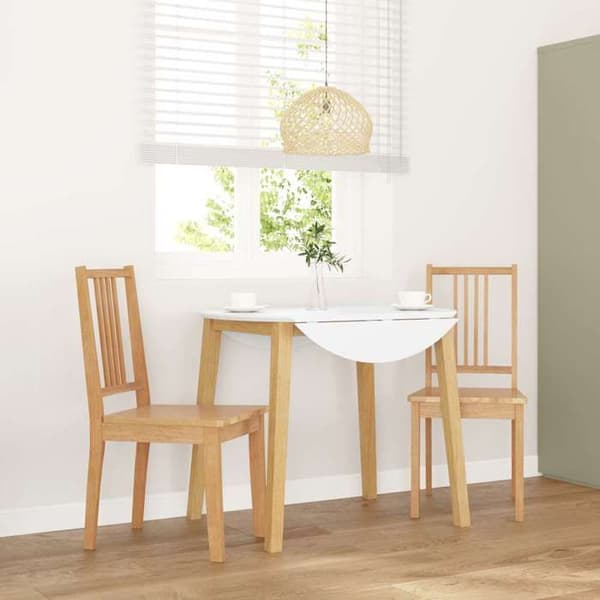 Matsalsstolar - EXKLUSIVT HEM - Set om 2 - Massivt gummiträ - Ergonomisk - Brun