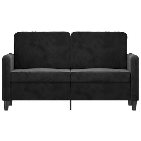 Maison Exclusive - Musta 2-paikkainen sohva 120 cm Sametti