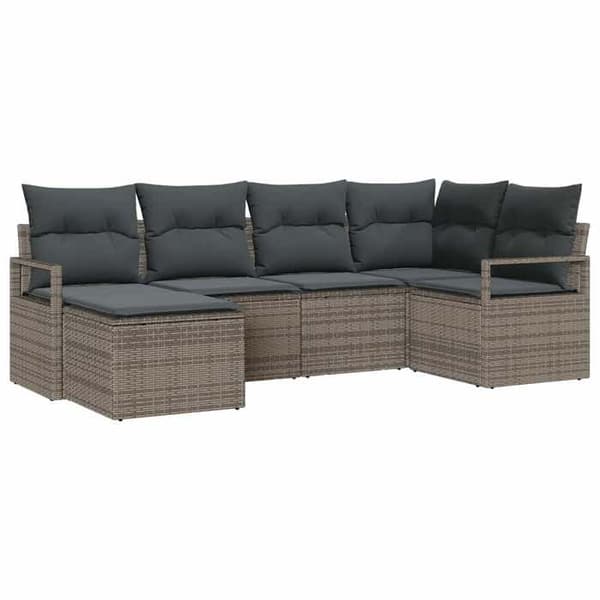 Maison Exclusive - Sæt af 6 sofaer i grå polyrotin