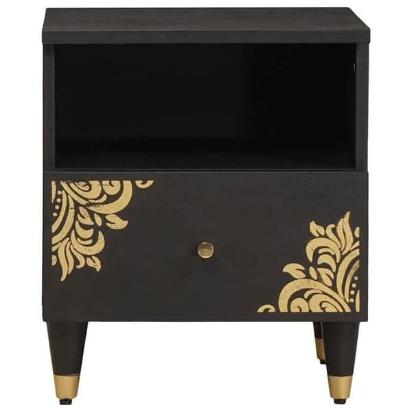 Maison Exclusive - Yöpöytä 2 kpl Musta 40 x 33 x 46 cm